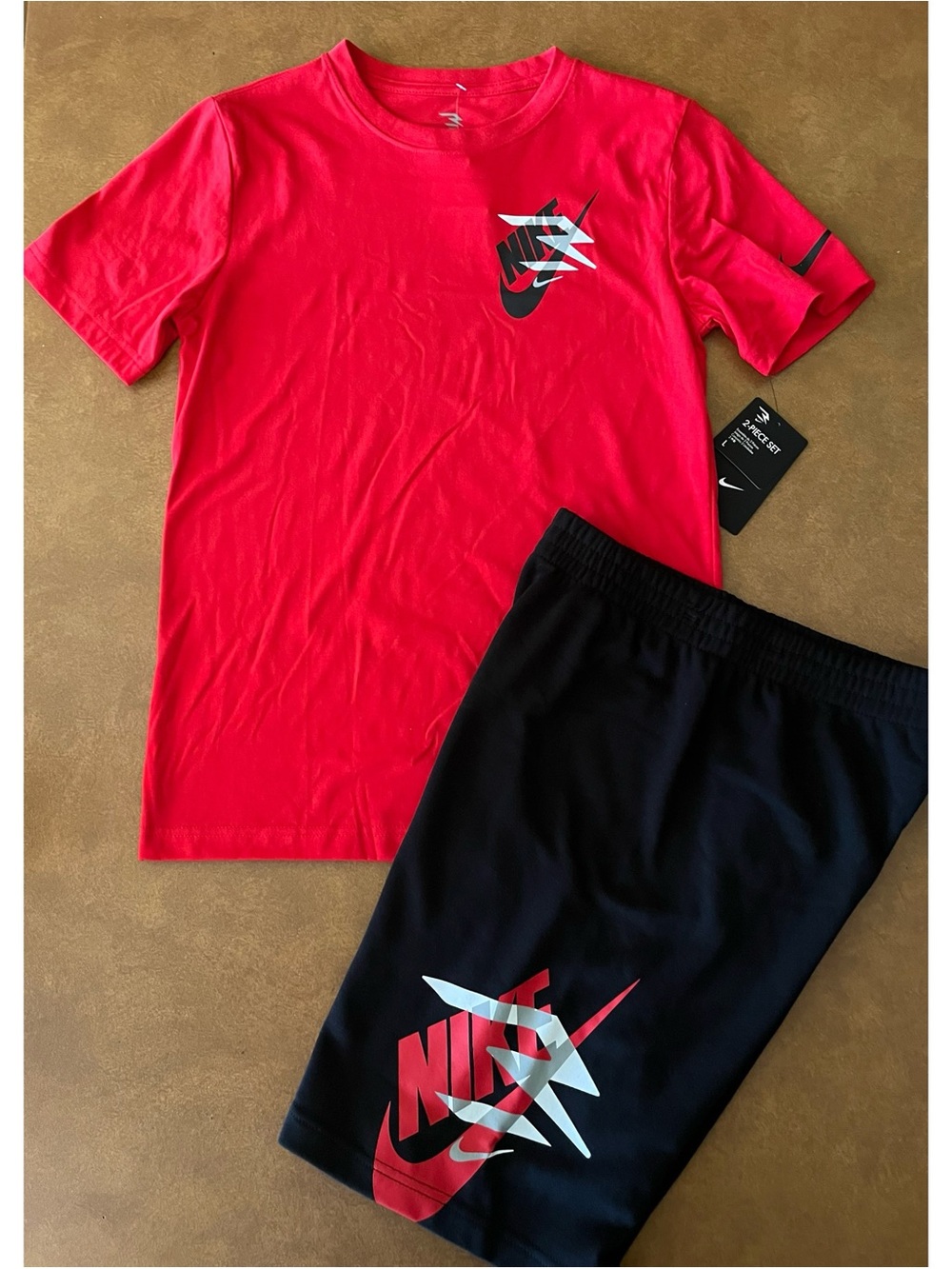 *NWT* Boys Nike 3BRAND Short Sleeve Tee & Short Size L